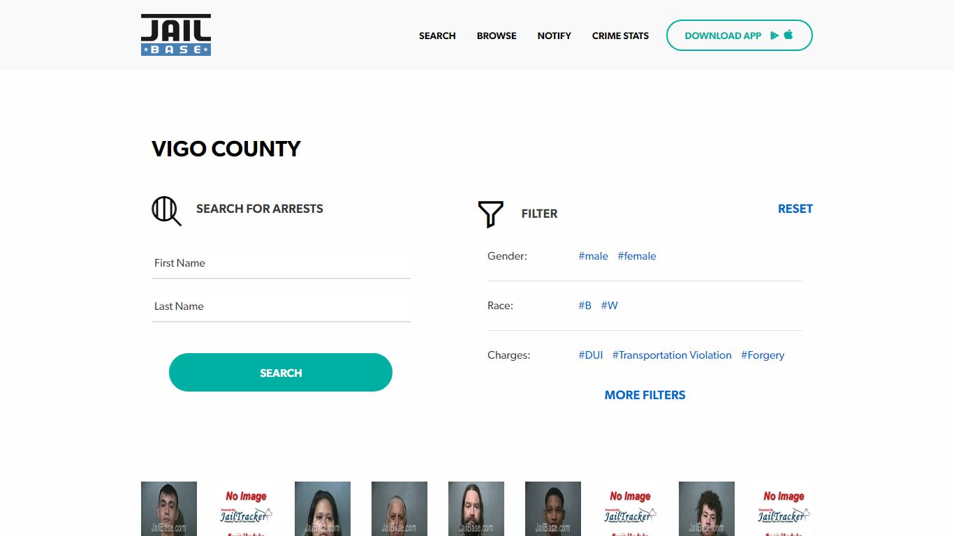 Vigo County Jail Inmate Search and Mugshots | JailBase